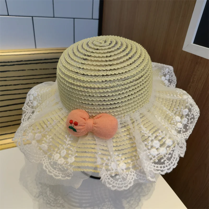 Girl Hat Straw Summer Beach Hat Lace Bow Luxury Casual Wind Proof Outdoor Cute Baby Kids Bucket Hat панама Sombreros De Mujer
Girl Hat Straw Summer Beach Hat Lace Bow Luxury Casual Wind Proof Outdoor Cute Baby Kids Bucket Hat панама Sombreros De Mujer