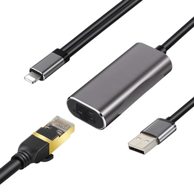 Адаптер Ethernet LAN RJ45, проводной сетевой конвертер, док-станция без драйвера для Iphone, Ipad, адаптер Ethernet
Адаптер Ethernet LAN RJ45, проводной сетевой конвертер, док-станция без драйвера для Iphone, Ipad, адаптер Ethernet