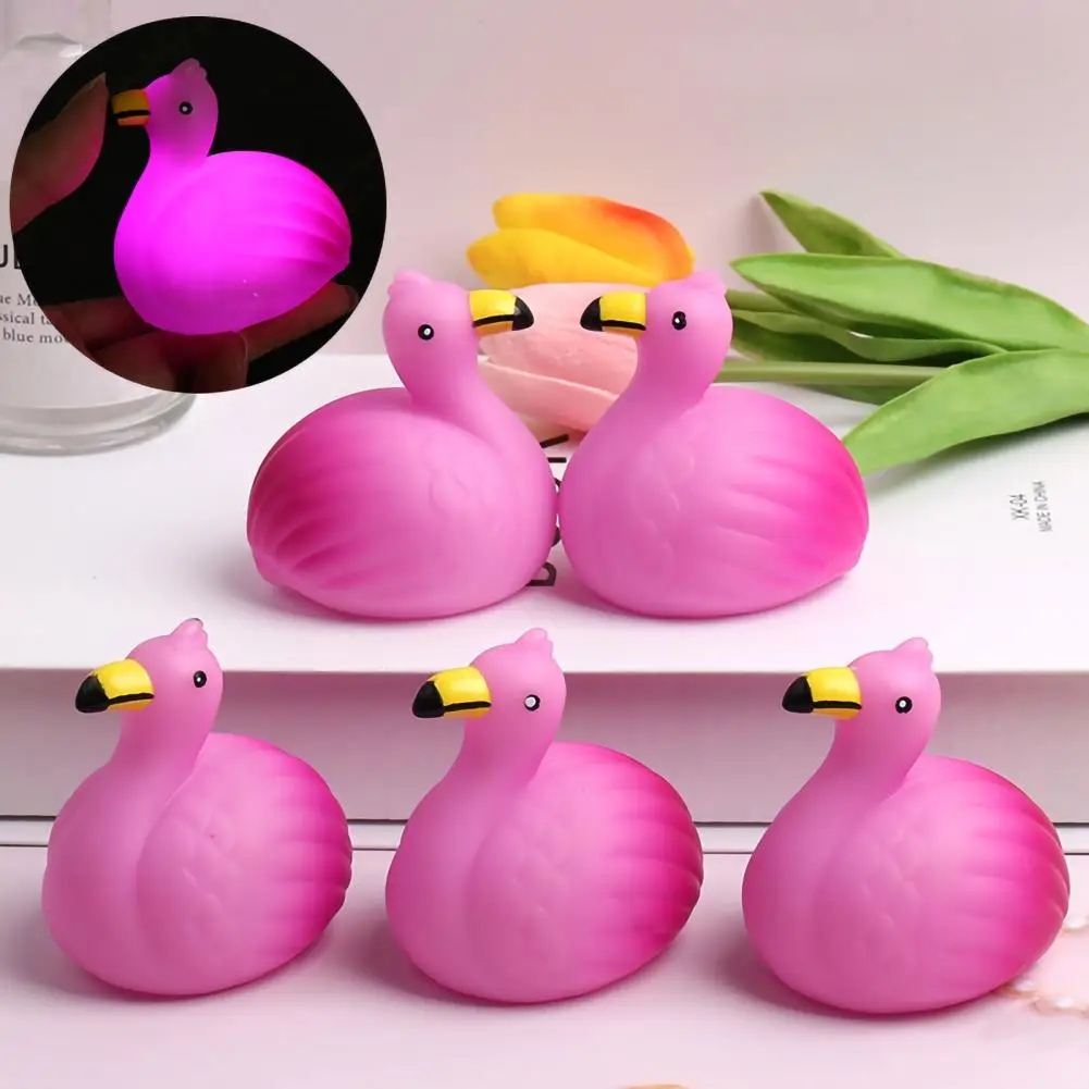 Lovely Baby Flamingo Bath Toy Buttery-operated Water LED Flamingo Toy LED Light Lightweight Water Flamingo Toy Decorate
Lovely Baby Flamingo Bath Toy Buttery-operated Water LED Flamingo Toy LED Light Lightweight Water Flamingo Toy Decorate