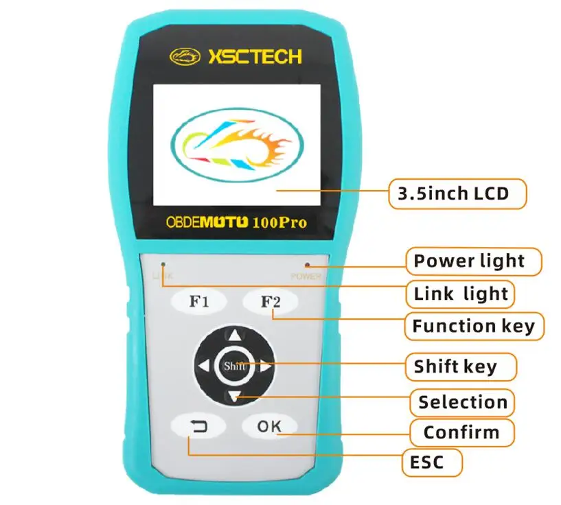 Motorcycle Diagnostic Scanner Tool MST-100Pro Fault Code Scanner ECU Programming Motorcycle Scanner Tool
Motorcycle Diagnostic Scanner Tool MST-100Pro Fault Code Scanner ECU Programming Motorcycle Scanner Tool