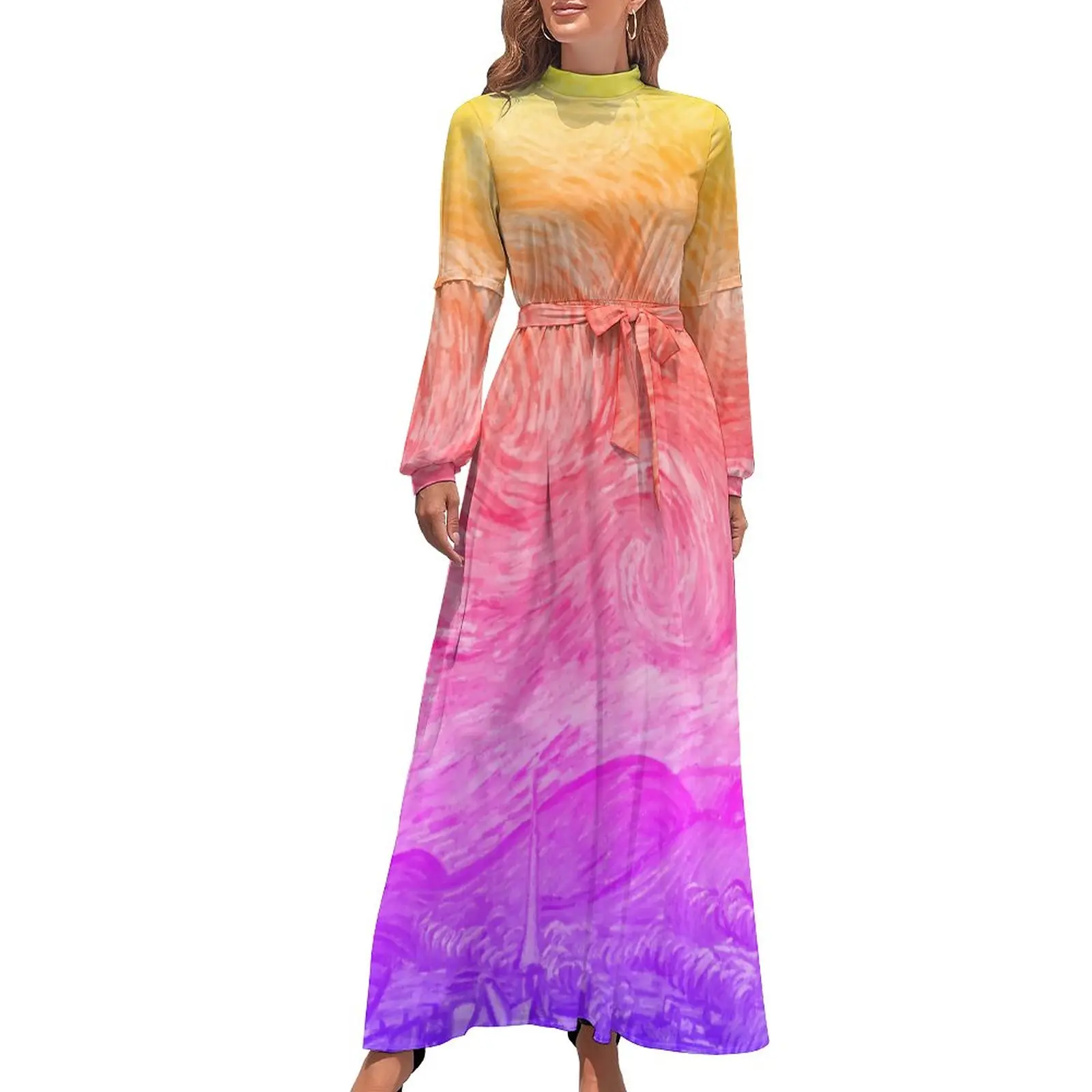 The Starry Night Dress Vincent Van Gogh Sexy Maxi Dress Streetwear Boho Beach Long Dresses High Neck Design Vestido
The Starry Night Dress Vincent Van Gogh Sexy Maxi Dress Streetwear Boho Beach Long Dresses High Neck Design Vestido