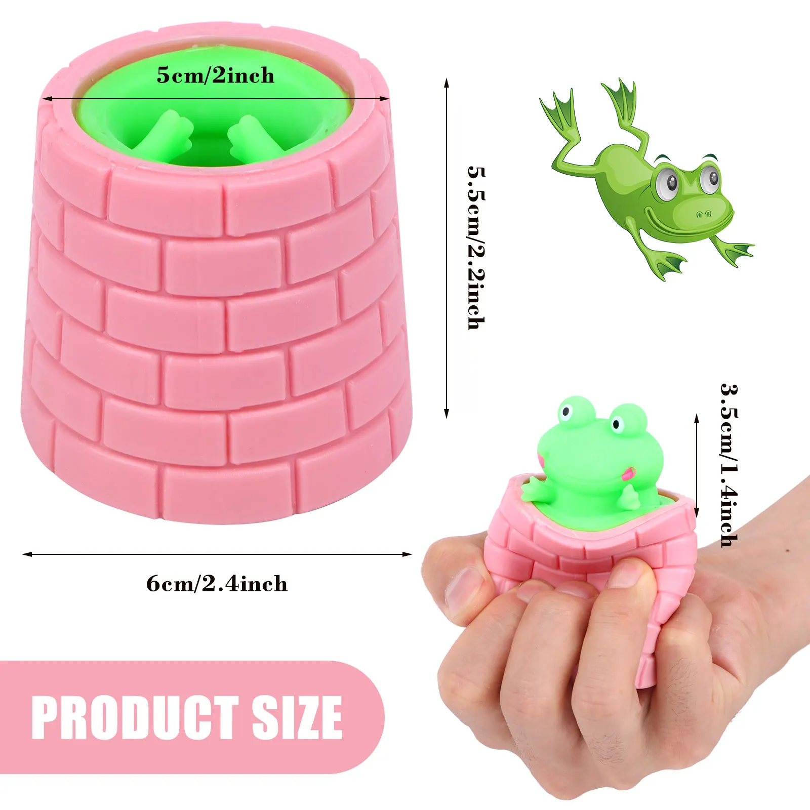 4pcs Frog Toys Colorful Squirrel Cup Toy Tricky Funny Frog Fidget Stress Toy Miniature Cute Sensory Fidget Toys
4pcs Frog Toys Colorful Squirrel Cup Toy Tricky Funny Frog Fidget Stress Toy Miniature Cute Sensory Fidget Toys
