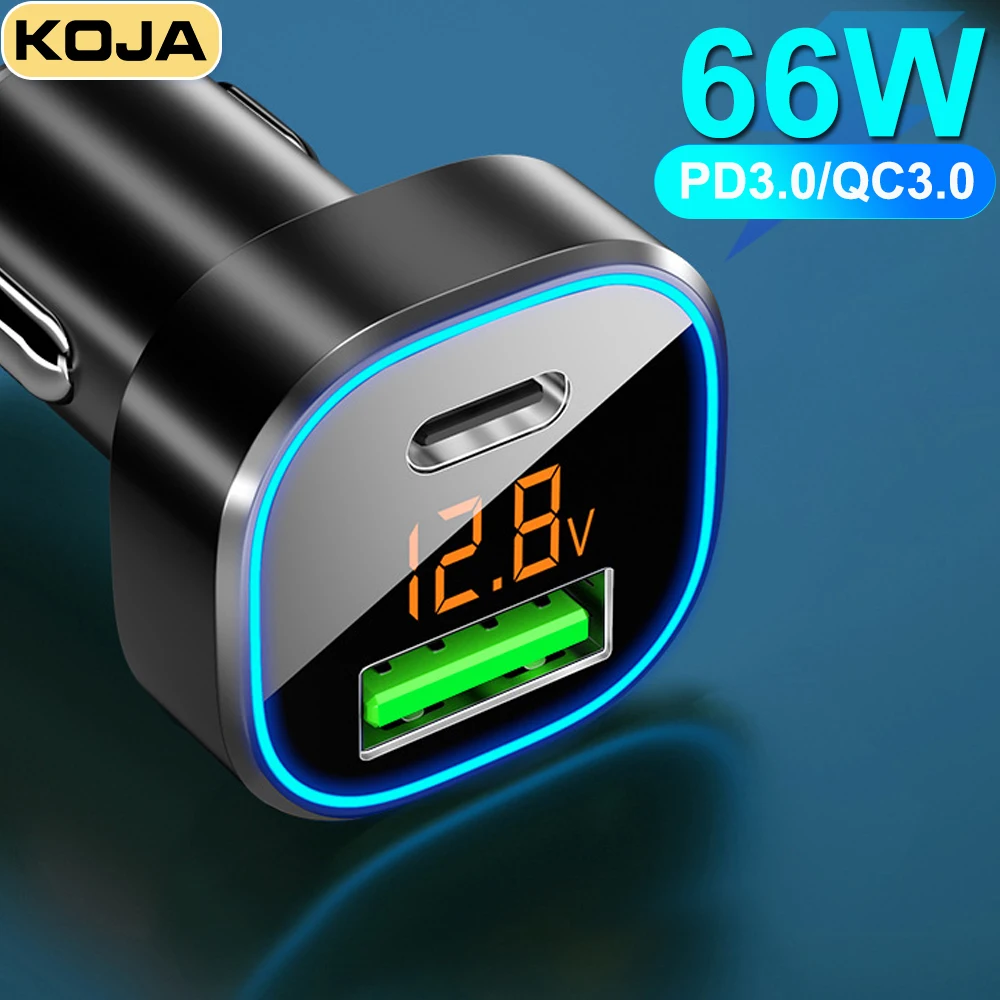66W USB Car Charger PD 3.0 20W QC3.0 USB C Phone Charger Fast Charging Adapter For IPhone 13 14 Xiaomi 13 12 Samsung S22 Huawei 
66W USB Car Charger PD 3.0 20W QC3.0 USB C Phone Charger Fast Charging Adapter For IPhone 13 14 Xiaomi 13 12 Samsung S22 Huawei