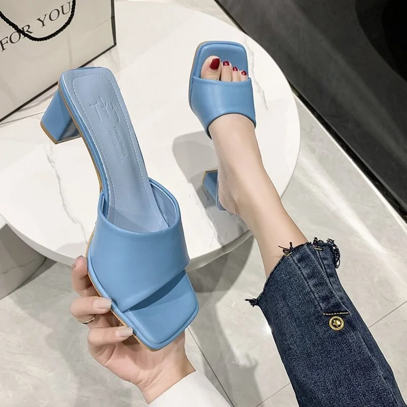 2022 New Summer Women Sandals Square Toe Ladies Heel Mules Sexy High Heels Sandal Slippers Female Fashion Woman Shoes
2022 New Summer Women Sandals Square Toe Ladies Heel Mules Sexy High Heels Sandal Slippers Female Fashion Woman Shoes