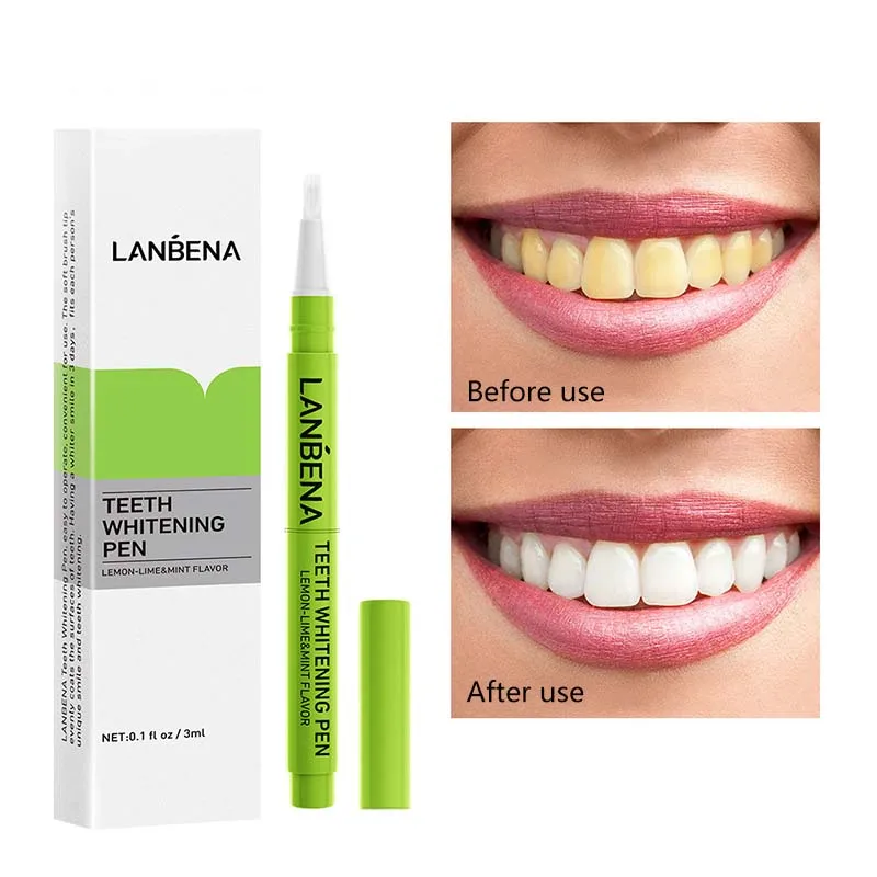 LANBENA Teeth Whitening Pen Lemon Lime Hygiene Gel Effective Remove Stains Cleaning Bleaching Safety Whitener Tools Oral Care
LANBENA Teeth Whitening Pen Lemon Lime Hygiene Gel Effective Remove Stains Cleaning Bleaching Safety Whitener Tools Oral Care