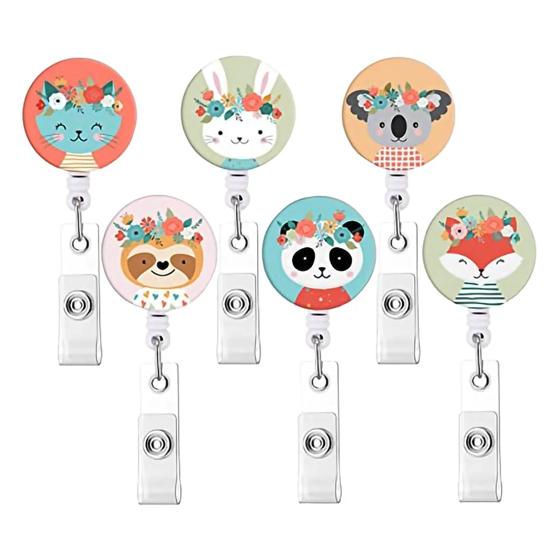 NEW-6 Pcs Animal Badge Reels Retractable Badge Holder with Alligator Clip Nurse Cute Badge Clip for ID Card Holders
NEW-6 Pcs Animal Badge Reels Retractable Badge Holder with Alligator Clip Nurse Cute Badge Clip for ID Card Holders