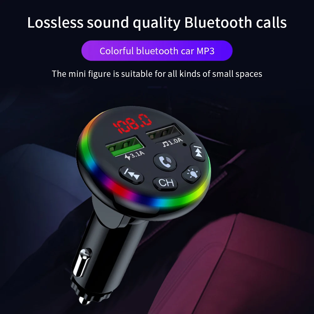 FM Transmitter 10M 5V/3.1A 87.5-108Mhz Car Bluetooth 2022 Durable High Quality Practical USB/TF Card/BT Function
FM Transmitter 10M 5V/3.1A 87.5-108Mhz Car Bluetooth 2022 Durable High Quality Practical USB/TF Card/BT Function