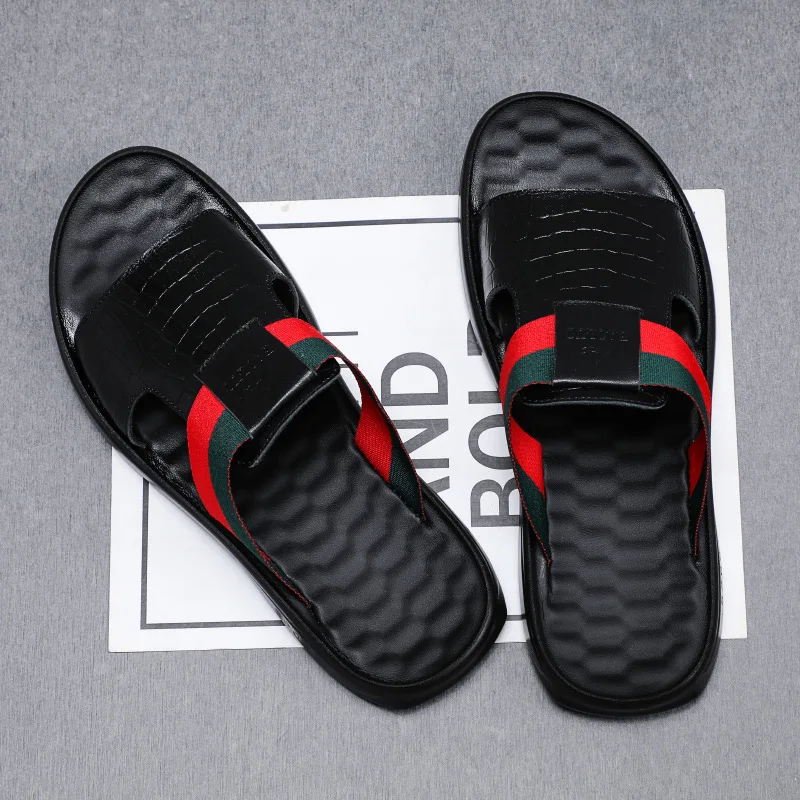 2022 Sandals Genuine Leather Summer Slippers Men Outdoor Breathable Fashion Brand Beach Shoes Flip Flops Indoor Slides Man Flat
2022 Sandals Genuine Leather Summer Slippers Men Outdoor Breathable Fashion Brand Beach Shoes Flip Flops Indoor Slides Man Flat