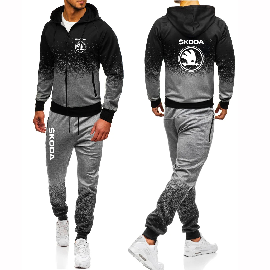 2022 New Men's Skoda Car Logo Spring Autumn Jackets Printing Gradient Casual Cotton High Quality Hoodie +Sports Pants 2Pcs Suit
2022 New Men's Skoda Car Logo Spring Autumn Jackets Printing Gradient Casual Cotton High Quality Hoodie +Sports Pants 2Pcs Suit