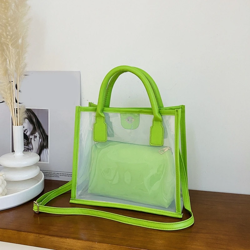 Fashion PVC Jelly Bag Women Small Transparent Handbag Summer Clear Shoulder Bags Crossbody Messenger Bag for Girls
Fashion PVC Jelly Bag Women Small Transparent Handbag Summer Clear Shoulder Bags Crossbody Messenger Bag for Girls
