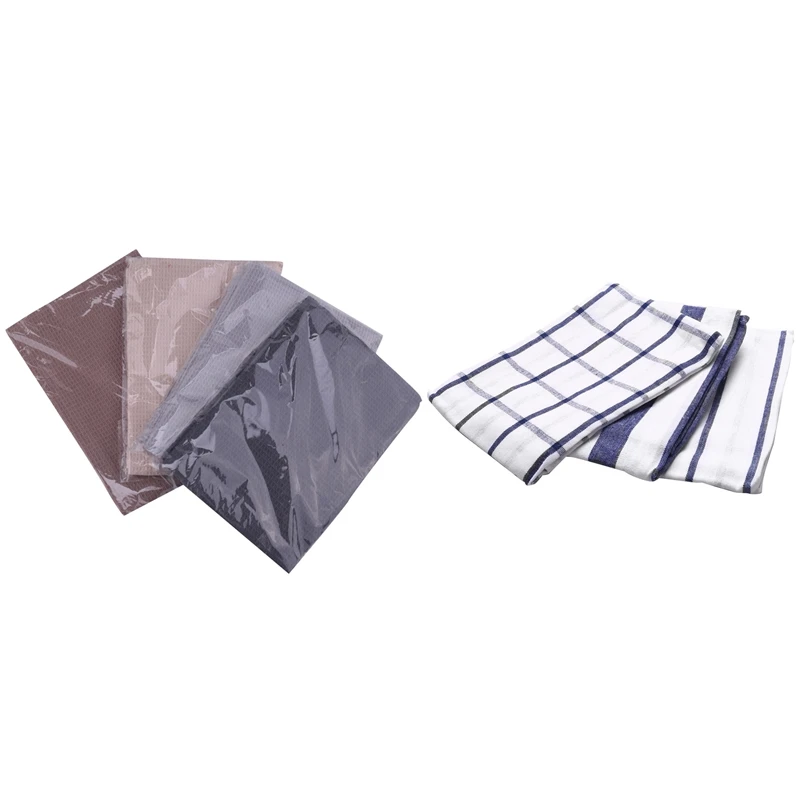 4Pcs Cotton Table Napkins Cloth Tea Towel & 3Piece Blue White Plaid Striped Tea Towel Kitchen Towel Napkin Table Cloth
4Pcs Cotton Table Napkins Cloth Tea Towel & 3Piece Blue White Plaid Striped Tea Towel Kitchen Towel Napkin Table Cloth