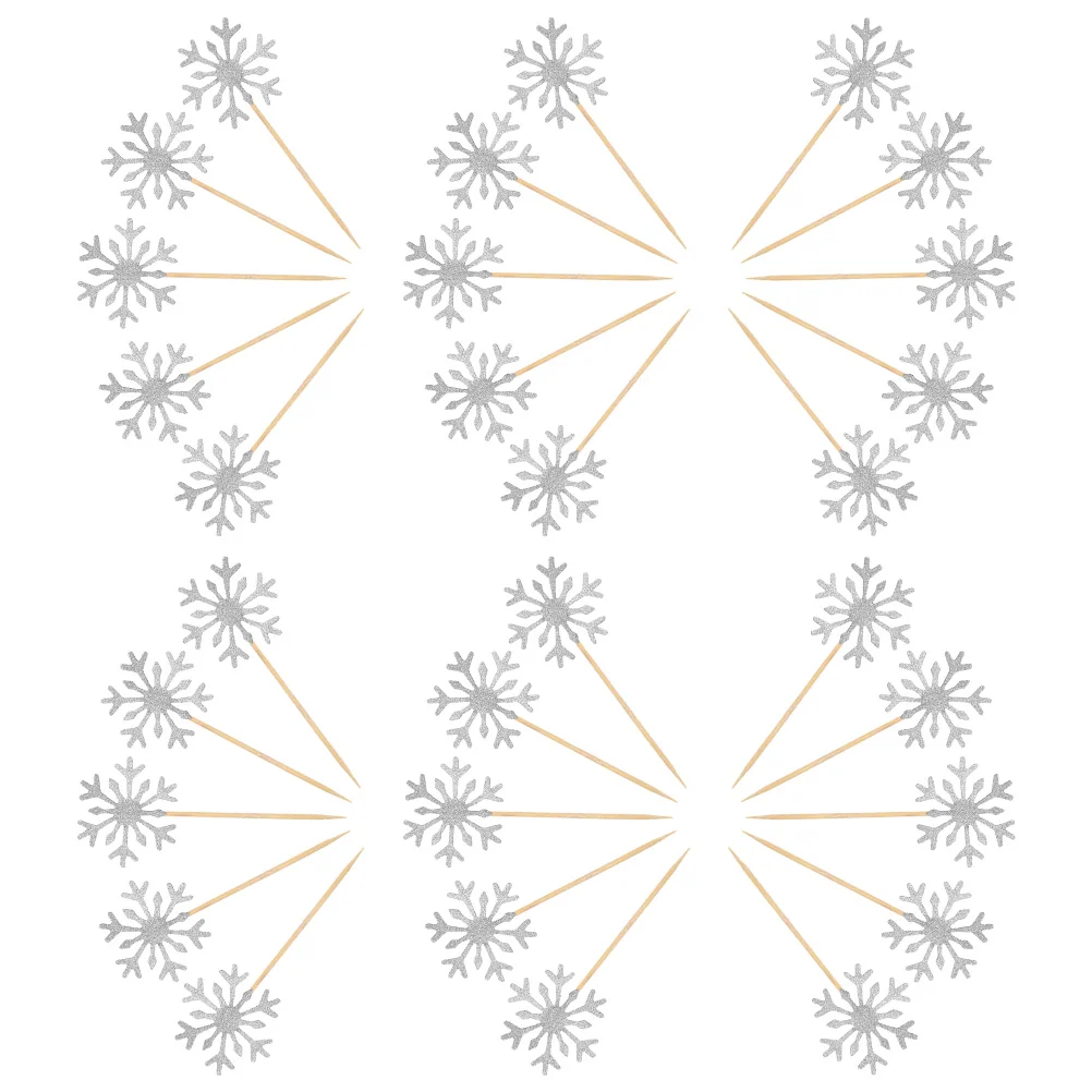 30pcs Glitter Snowflake Cupcake Topper Cake Decor for Christmas Birthday Wedding
30pcs Glitter Snowflake Cupcake Topper Cake Decor for Christmas Birthday Wedding