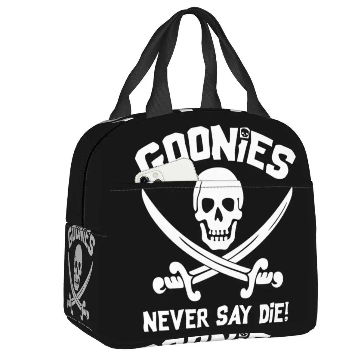 Goonies Cooler Thermal Insulated Lunch Bag Women Gothic Skull Portable Lunch Tote Box for Work School Travel Picnic Food Bags
Goonies Cooler Thermal Insulated Lunch Bag Women Gothic Skull Portable Lunch Tote Box for Work School Travel Picnic Food Bags