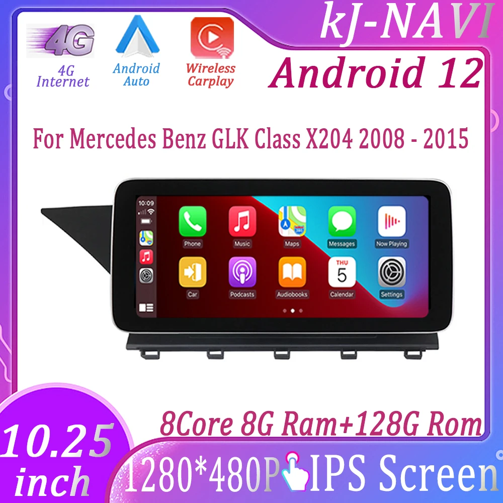 Автомагнитола Carplay, 10,25 дюйма, Android 12, GPS-навигация для Mercedes Benz GLK Class X204 2008-2015, 4G, Wi-Fi
Автомагнитола Carplay, 10,25 дюйма, Android 12, GPS-навигация для Mercedes Benz GLK Class X204 2008-2015, 4G, Wi-Fi