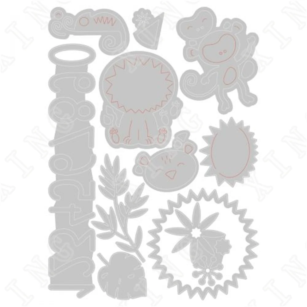 Jungle Fun Metal Cutting Dies Scrapbook Diary Decoration Stencil Embossing Template Diy Greeting Card Handmade 2022 New Arrival
Jungle Fun Metal Cutting Dies Scrapbook Diary Decoration Stencil Embossing Template Diy Greeting Card Handmade 2022 New Arrival