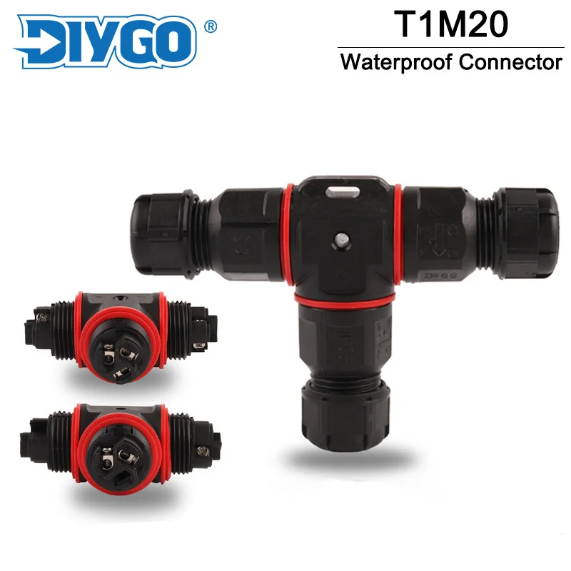 IP68 M20 T Type Waterproof Connector 2/3Pin Electrical Terminal Adapter LED Light Outdoor Connector Diameter 6-10mm
IP68 M20 T Type Waterproof Connector 2/3Pin Electrical Terminal Adapter LED Light Outdoor Connector Diameter 6-10mm