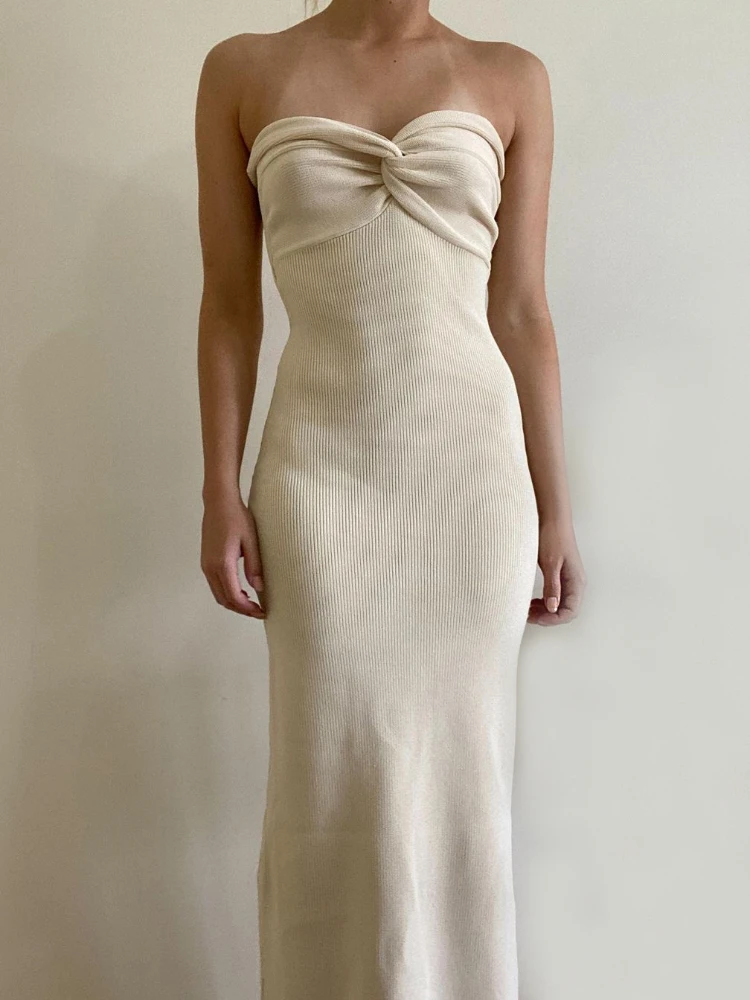 OLOME Woman Strapless Knitted Dress Summer Solid Sexy Sleeveless Dresses Elegant White Black Ladies Clothes 2022 New Arrivals
OLOME Woman Strapless Knitted Dress Summer Solid Sexy Sleeveless Dresses Elegant White Black Ladies Clothes 2022 New Arrivals