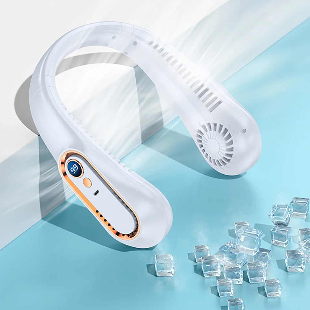 Portable Bladeless Hanging Neck Fan Rechargeable Neck Sport Fan 3600mAh Air Conditioner Summer Cooling Wearable Neckband Fan
Portable Bladeless Hanging Neck Fan Rechargeable Neck Sport Fan 3600mAh Air Conditioner Summer Cooling Wearable Neckband Fan
