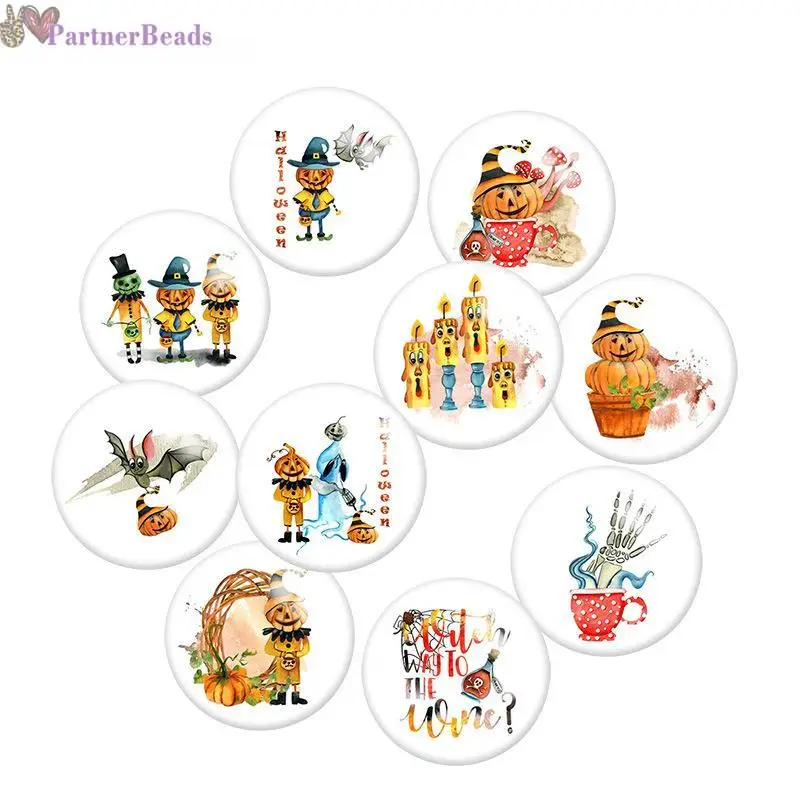 Halloween Round Photo Glass Cabochon Demo Flat Back Making Findings 20mm Snap Button N6821
Halloween Round Photo Glass Cabochon Demo Flat Back Making Findings 20mm Snap Button N6821