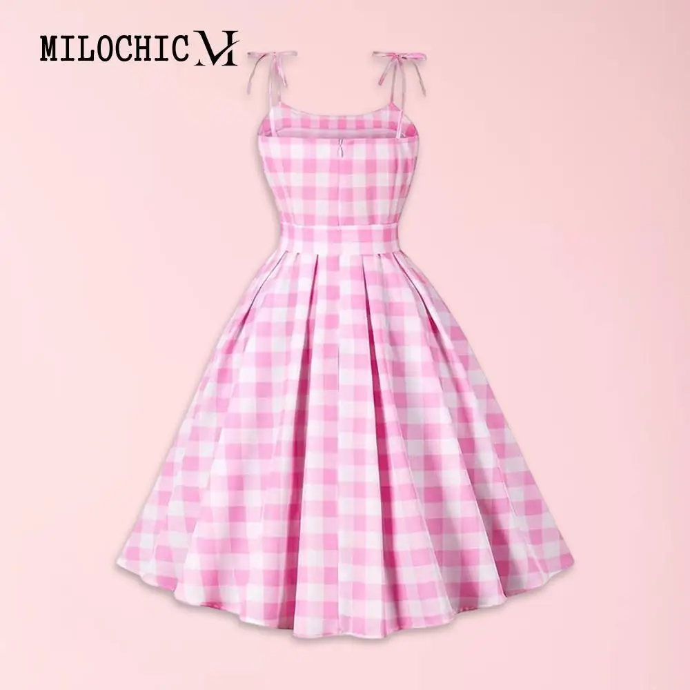 Women Girls Pink Costume Cute Sexy Style Ladies Role Play Pink Dress Square Neck Bowknot Slim Fit Backless Festival Outfit
Women Girls Pink Costume Cute Sexy Style Ladies Role Play Pink Dress Square Neck Bowknot Slim Fit Backless Festival Outfit