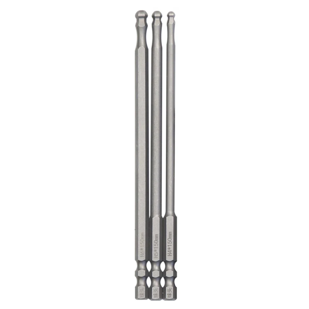 3pcs Ball End Hex Screwdriver Bit Metric Hex Bit 150mm Long Magnetic Driver Bit H4.0 H5.0 H6.0 Drill Electric Screwdriver Set
3pcs Ball End Hex Screwdriver Bit Metric Hex Bit 150mm Long Magnetic Driver Bit H4.0 H5.0 H6.0 Drill Electric Screwdriver Set