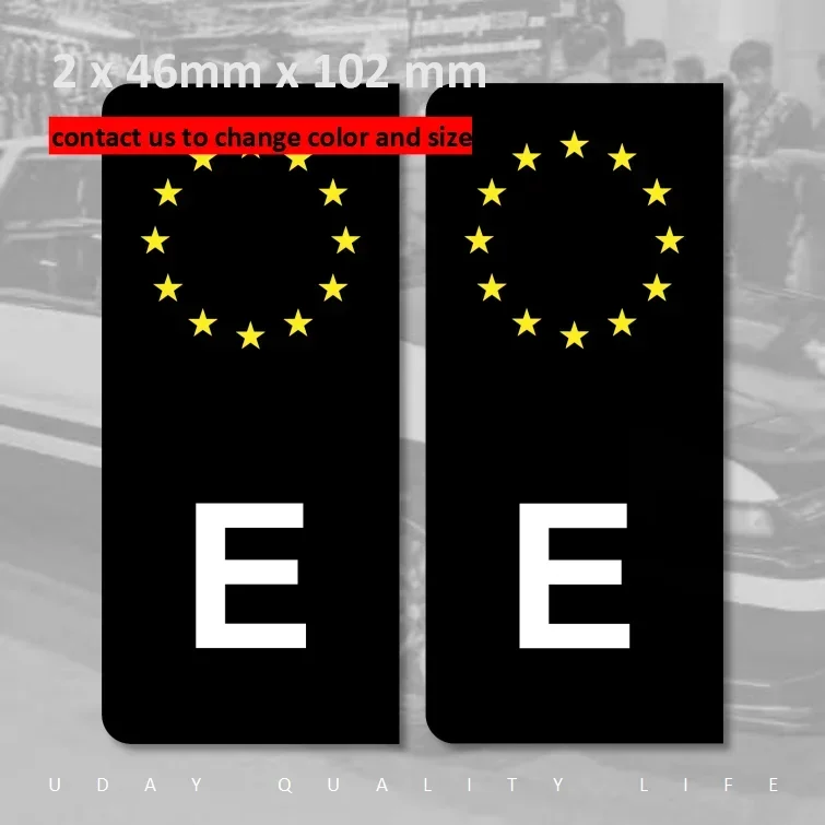 Испания E номерной знак автомобиля EU VRI код автомобильная наклейка виниловая