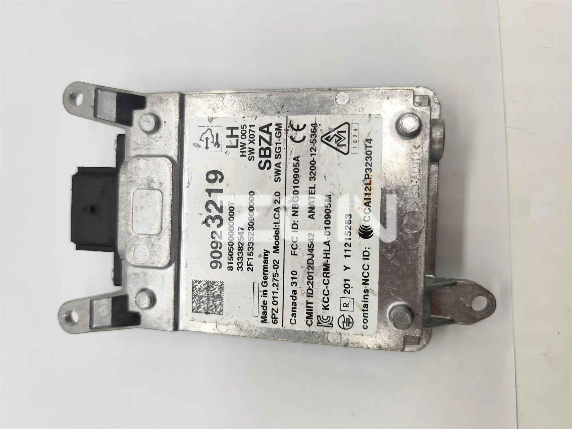 Модуль датчика слепых зон с левой/правой стороны 90923219 90923220 Для 2014-2016 BUICK LACROSSE
Модуль датчика слепых зон с левой/правой стороны 90923219 90923220 Для 2014-2016 BUICK LACROSSE