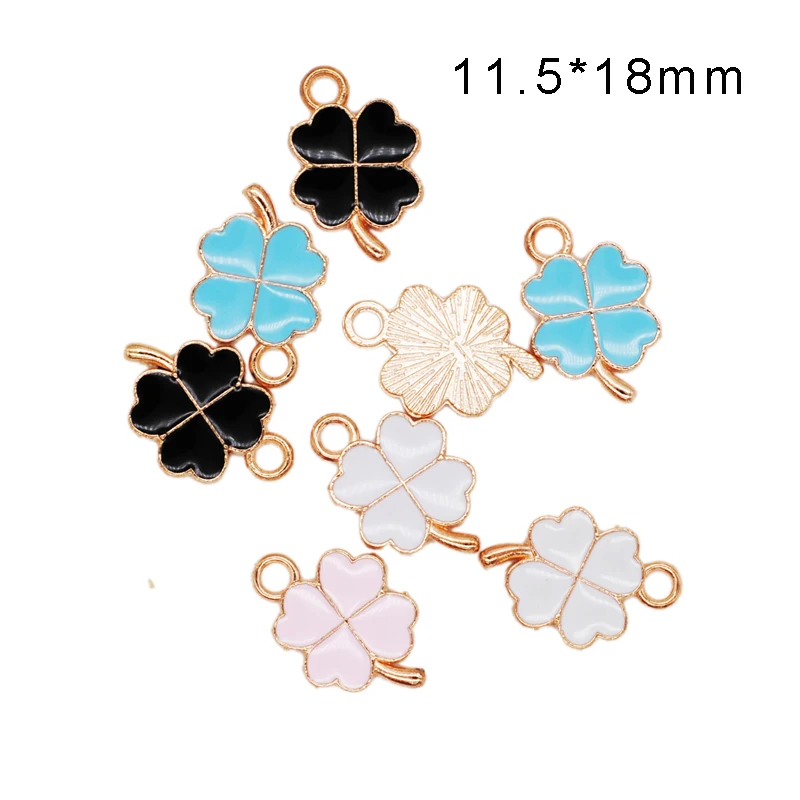 20pcs/lot Golden Color Tone Alloy Enamel Charm Four Leaf Clover Shape Necklace Pendant For DIY Fashion Jewelry Making 11.5*18mm
20pcs/lot Golden Color Tone Alloy Enamel Charm Four Leaf Clover Shape Necklace Pendant For DIY Fashion Jewelry Making 11.5*18mm