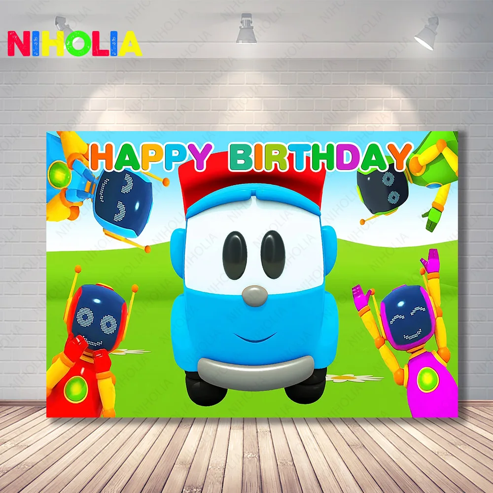 Leo T he Truck Photography Backdrop Kids 1st Birthday Party Baby Shower Cake Photo Background Vinyl Polyester Photo Props
Leo T he Truck Photography Backdrop Kids 1st Birthday Party Baby Shower Cake Photo Background Vinyl Polyester Photo Props