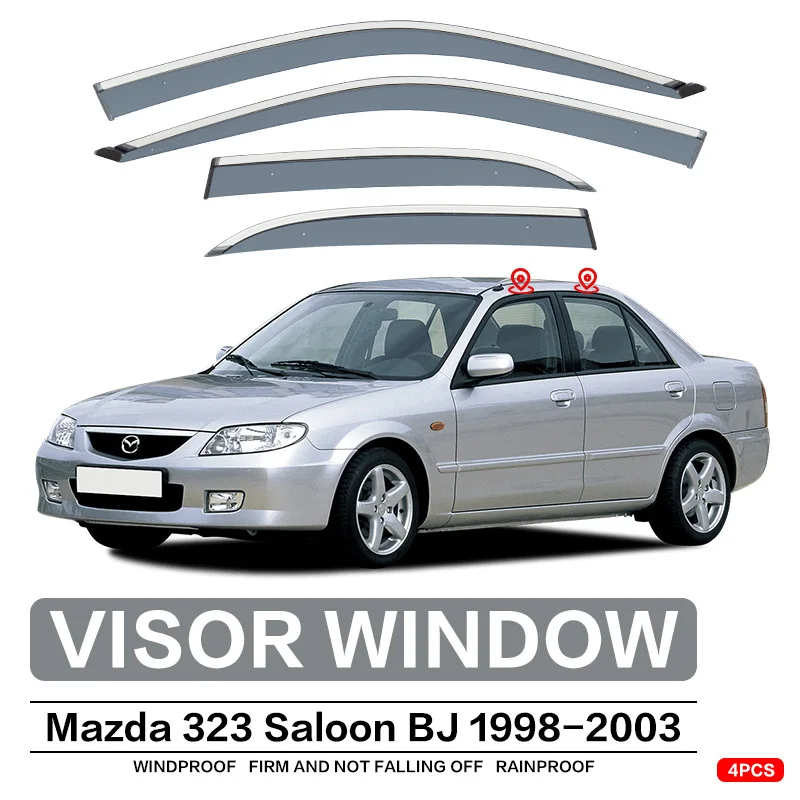 Козырёк для окон MAZDA 323 BJ, защитный экран для боковых окон, автомобильные аксессуары
Козырёк для окон MAZDA 323 BJ, защитный экран для боковых окон, автомобильные аксессуары