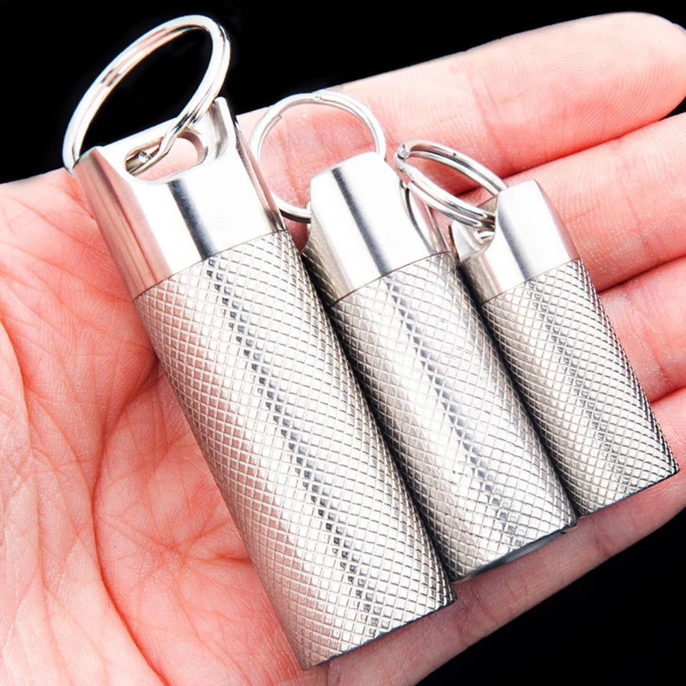 2-Layer Titanium Waterproof Pill Holder Bottle Medicine Organizer Container Fob Medicine Box Pastilleros Metal
2-Layer Titanium Waterproof Pill Holder Bottle Medicine Organizer Container Fob Medicine Box Pastilleros Metal