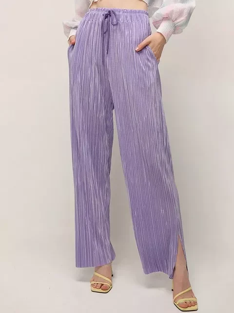 2022NEW Women Purple Casual Long Pants Drawstring Ruched Split Trousers Vintage Style Harajuku High Street Lady Pants Pantalon
2022NEW Women Purple Casual Long Pants Drawstring Ruched Split Trousers Vintage Style Harajuku High Street Lady Pants Pantalon