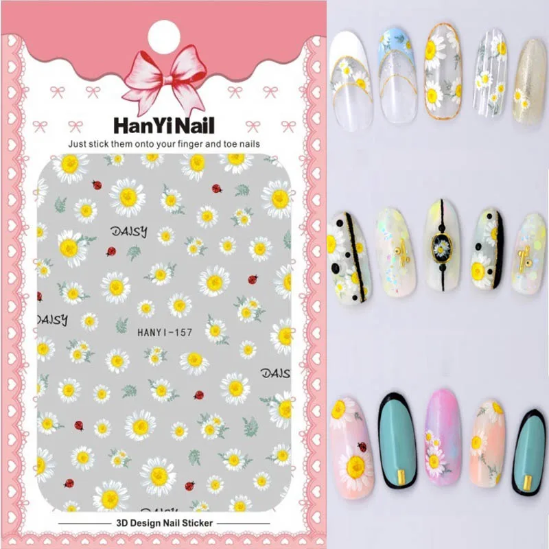 3D flowers nail sticker for Spring summer season nail art decoration back adhesive foil DIY manicure peel off nail decal HY018
3D flowers nail sticker for Spring summer season nail art decoration back adhesive foil DIY manicure peel off nail decal HY018