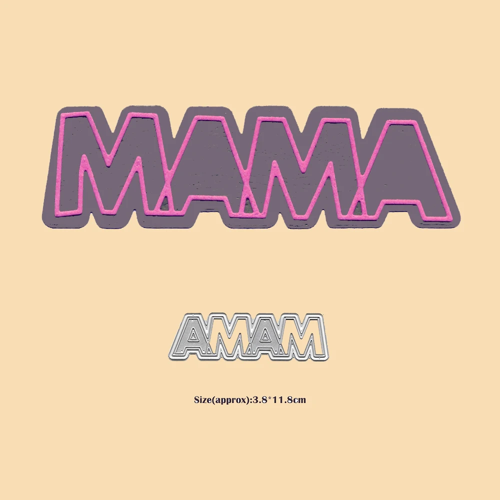 Mama Metal Cutting Dies Cut Mold Stamps And Word Dies Scrapbooking DIY Craft Happy Mothers Day Card Making Stencil Paper Cutter
Mama Metal Cutting Dies Cut Mold Stamps And Word Dies Scrapbooking DIY Craft Happy Mothers Day Card Making Stencil Paper Cutter