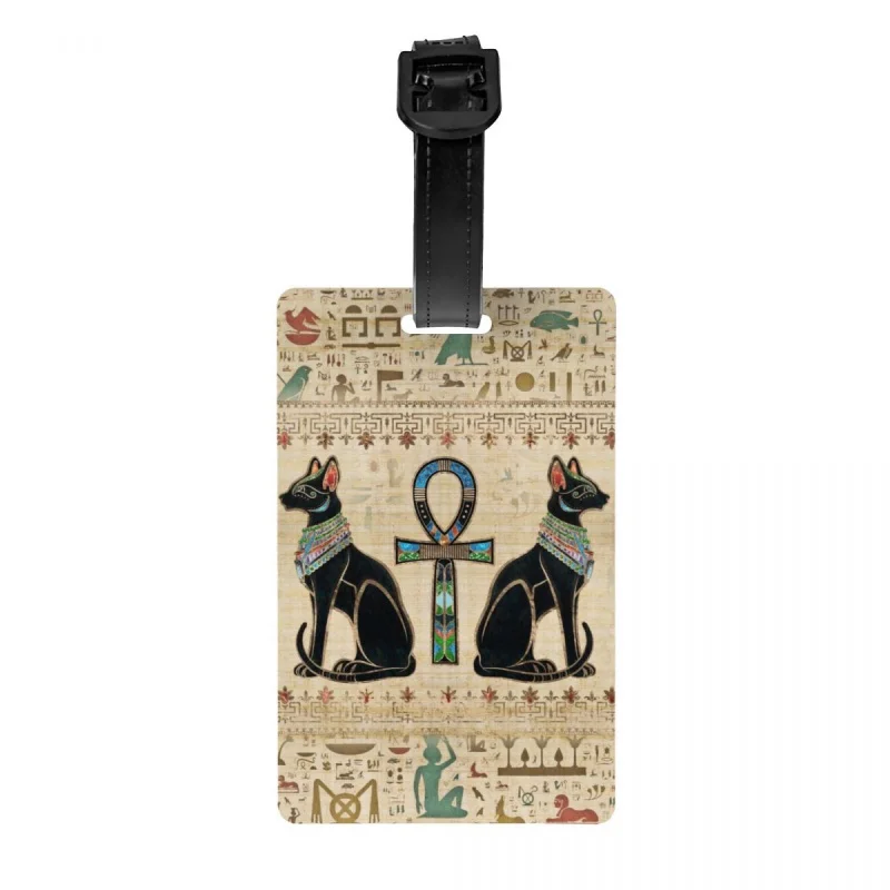 Custom Egyptian Cats And Ankh Cross Luggage Tag Privacy Protection Ancient Egypt Baggage Tags Travel Bag Labels Suitcase
Custom Egyptian Cats And Ankh Cross Luggage Tag Privacy Protection Ancient Egypt Baggage Tags Travel Bag Labels Suitcase