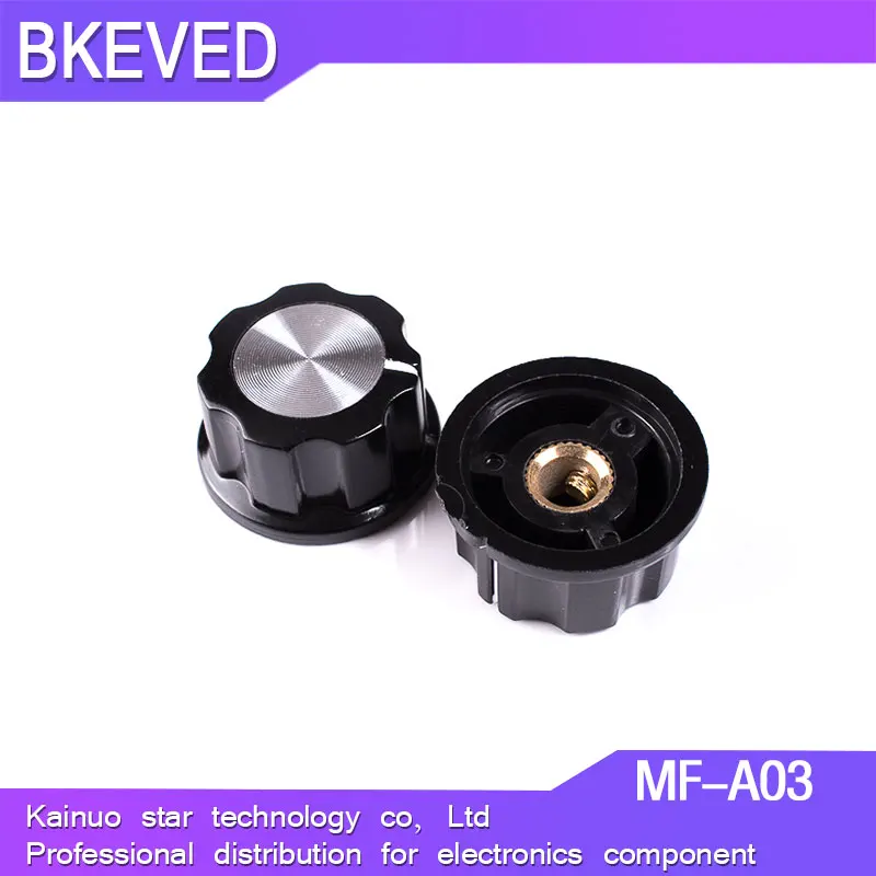 5pcs Hat MF-A03 potentiometer knob WH118/WX050 bakelite knob / copper core inner hole 6mm
5pcs Hat MF-A03 potentiometer knob WH118/WX050 bakelite knob / copper core inner hole 6mm