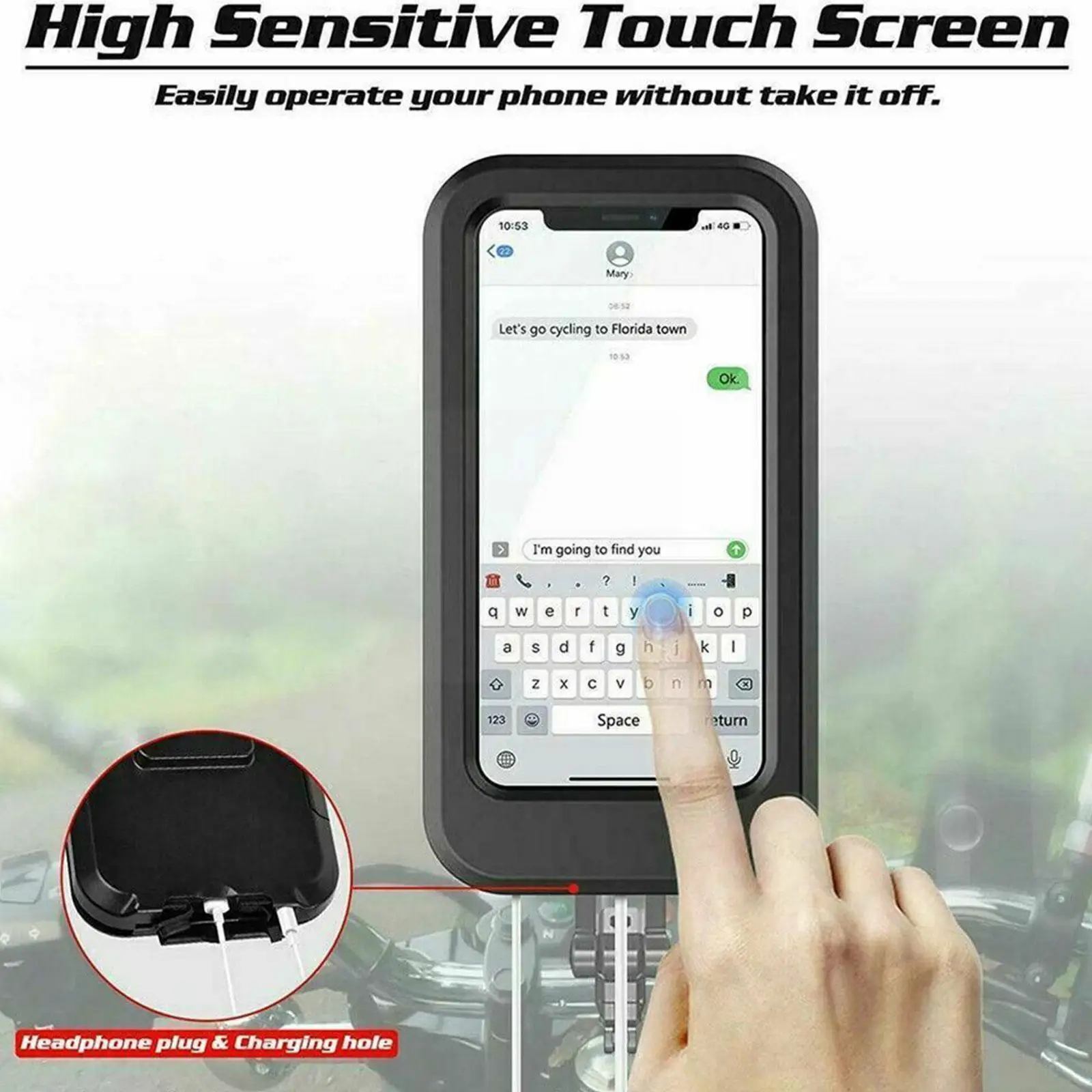 Waterproof Bicycle Mobile Phone Holder Mount MTB Cycling Bike Handlebar Cell Phone Support Adjustable Phone Bag Case For Bi Z9X0
Waterproof Bicycle Mobile Phone Holder Mount MTB Cycling Bike Handlebar Cell Phone Support Adjustable Phone Bag Case For Bi Z9X0