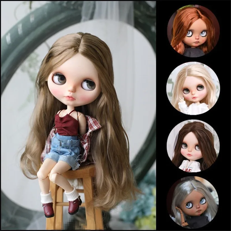 Blythes doll Wigs fit the1/6of the stylish new mid-parting marshmallow wigs with large wavy curls of super soft imitation mohaIr
Blythes doll Wigs fit the1/6of the stylish new mid-parting marshmallow wigs with large wavy curls of super soft imitation mohaIr