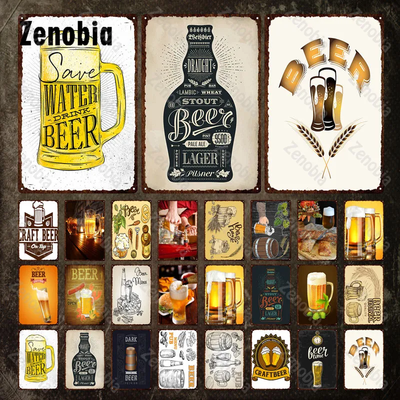 Craft Beer Metal Poster Classic Food and Beer Wall Stickers Tin Sign Iron Painting Decorative Tin Plate Man Cave Wall Decoration
Craft Beer Metal Poster Classic Food and Beer Wall Stickers Tin Sign Iron Painting Decorative Tin Plate Man Cave Wall Decoration