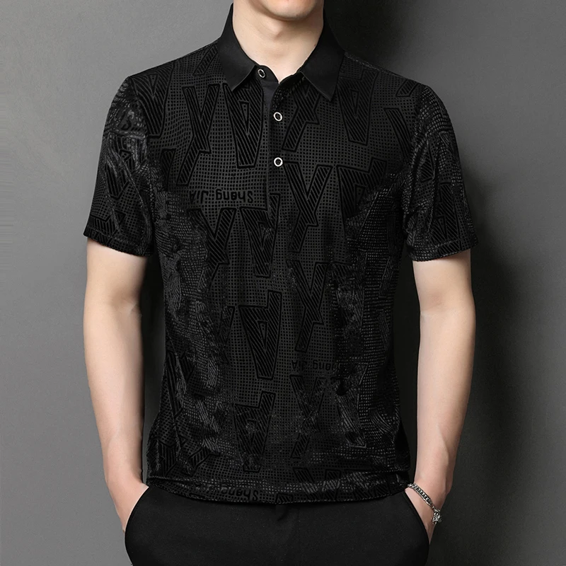 2022 new summer high-end men's short-sleeved T-shirt business casual lapel polo shirt
2022 new summer high-end men's short-sleeved T-shirt business casual lapel polo shirt
