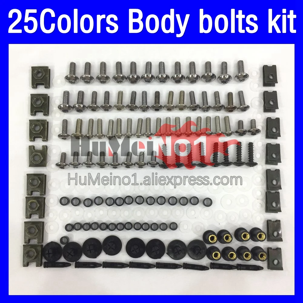 

268ps Fairing bolts full screw kit For YAMAHA TZR-250 3XV TZR250 TZR 250 92 93 94 95 96 97 1992 1996 1997 Body bolt screws Nuts