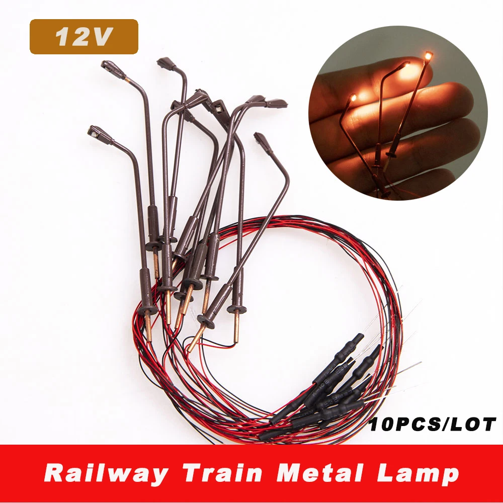 DIY Model Making Railway Train Lamp Model Light 12V Metal Lampost Architecture Building Layout for Diorama 10pcs/lot
DIY Model Making Railway Train Lamp Model Light 12V Metal Lampost Architecture Building Layout for Diorama 10pcs/lot