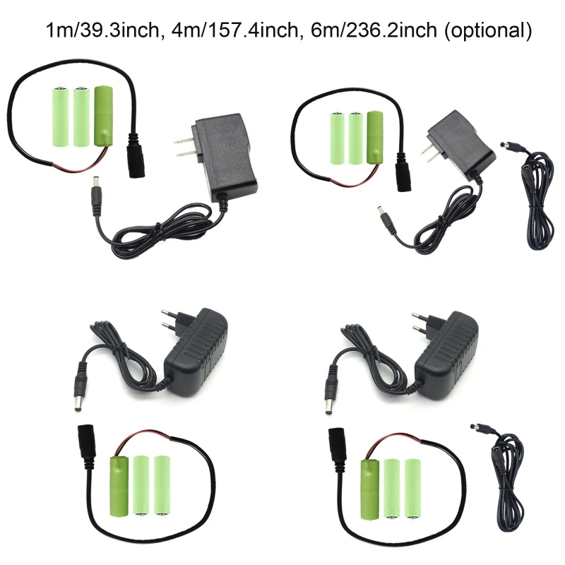 LR6 AA Dummy Battery Adapter Set with Extension Cable AA Battery Replacement
LR6 AA Dummy Battery Adapter Set with Extension Cable AA Battery Replacement
