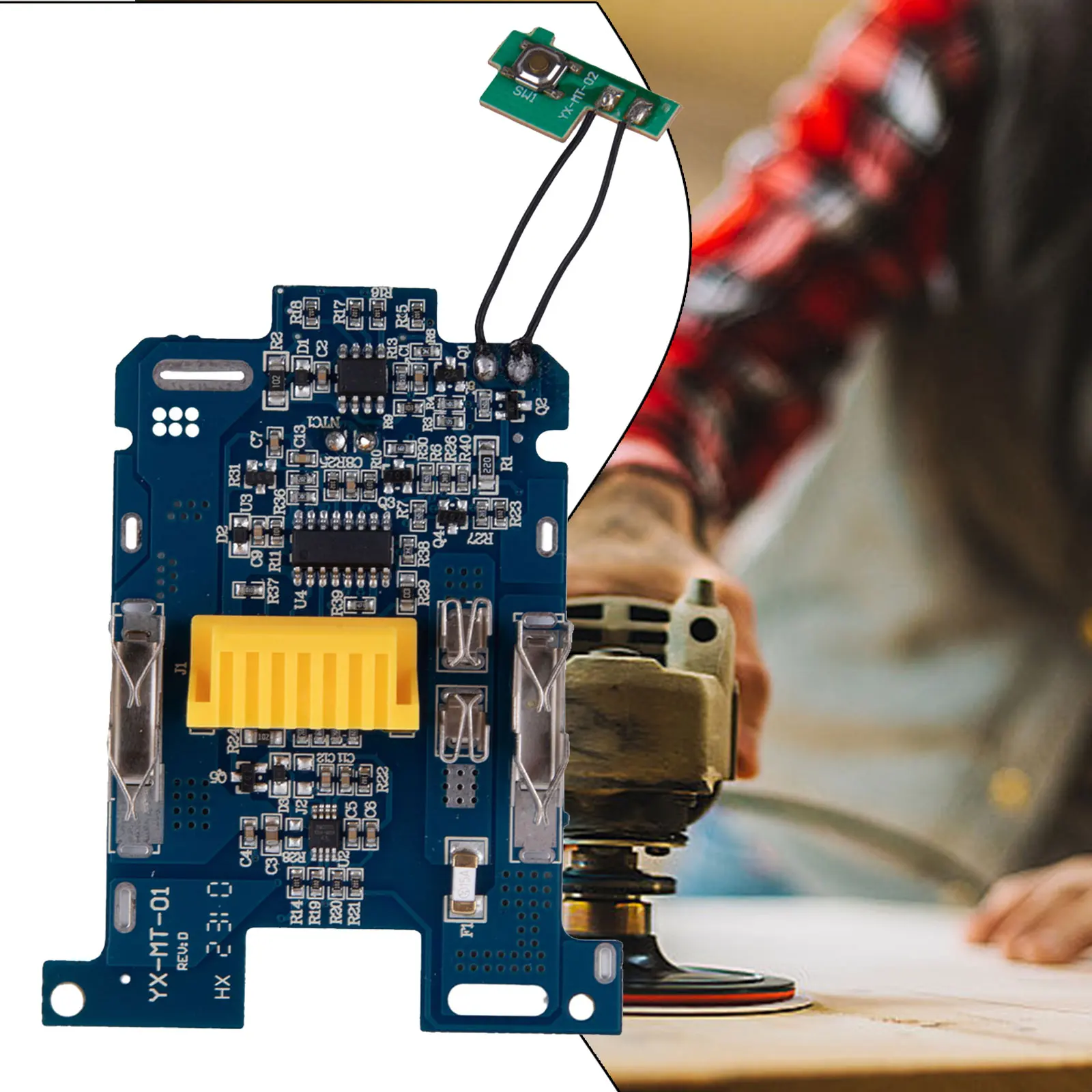 1PCS Double IC Mt18v Protection PCB Board For 18V Li-Ion Battery BL1840 BL1850 BL1830 BL1860B LXT 400 Power Tool Accessories
1PCS Double IC Mt18v Protection PCB Board For 18V Li-Ion Battery BL1840 BL1850 BL1830 BL1860B LXT 400 Power Tool Accessories