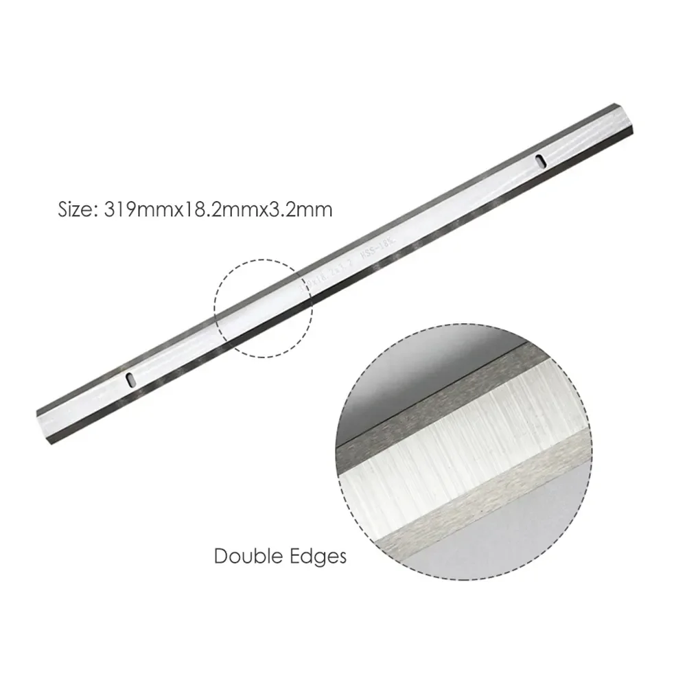 NEW 2 sztuk 319x18.2x3.2mm ostrze strugarki noże HSS podwó krawędź cięcie drewna narzędzie do JWP-12 JET COBRA GMC AP13 M 
NEW 2 sztuk 319x18.2x3.2mm ostrze strugarki noże HSS podwó krawędź cięcie drewna narzędzie do JWP-12 JET COBRA GMC AP13 M