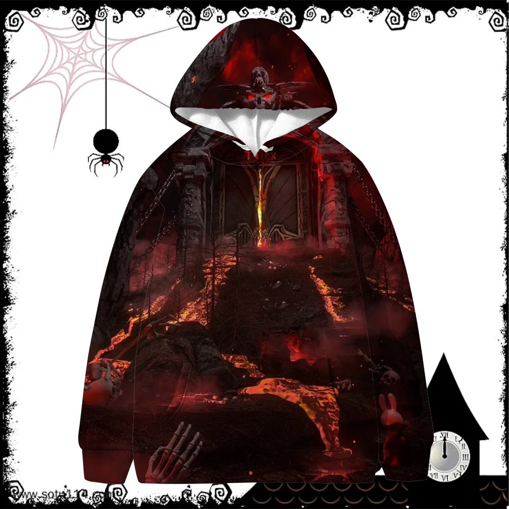 New Fashion Winter Halloween Couple Costume Street Comfort Hooded Sweatshirt Horror Scare Nightmare Men's Pullover Sweatshirt
New Fashion Winter Halloween Couple Costume Street Comfort Hooded Sweatshirt Horror Scare Nightmare Men's Pullover Sweatshirt