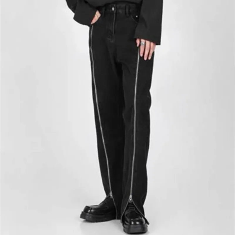 Zipper Design Sense Straight Jeans Spring Autumn Women's Wide Leg Pants Han Edition Pure Color Casual Loose Trousers S-4XL
Zipper Design Sense Straight Jeans Spring Autumn Women's Wide Leg Pants Han Edition Pure Color Casual Loose Trousers S-4XL