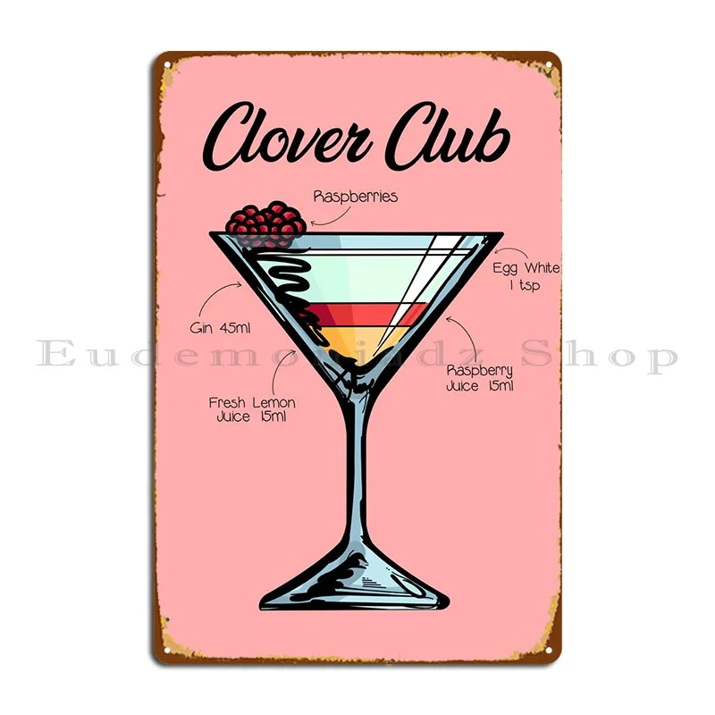 Металлический плакат Cloverclub для коктейльного рецепта, Постер клуба, бара, создание кинотеатра, печатный знак, жестяной плакат
Металлический плакат Cloverclub для коктейльного рецепта, Постер клуба, бара, создание кинотеатра, печатный знак, жестяной плакат