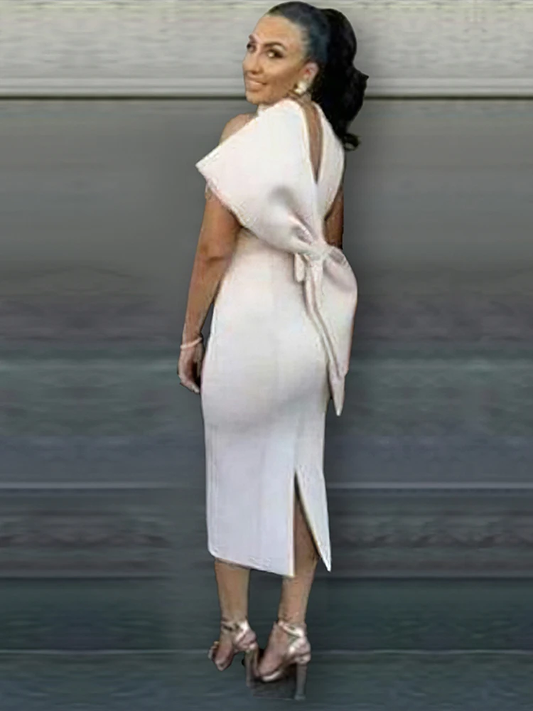 Party White Bodycon Dress Women with Back Big Bow Sexy Sleeveless Club Event Celebrate Fashion Cocktail Wedding Bridesmaid Gown
Party White Bodycon Dress Women with Back Big Bow Sexy Sleeveless Club Event Celebrate Fashion Cocktail Wedding Bridesmaid Gown