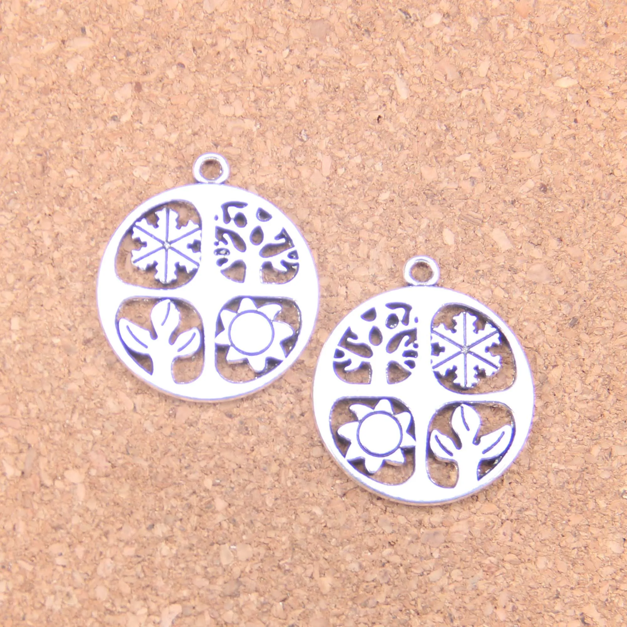 30pcs Charms four seasons Spring Summer Fall Winter 24mm Antique Pendants,Vintage Tibetan Silver Jewelry,DIY for necklace
30pcs Charms four seasons Spring Summer Fall Winter 24mm Antique Pendants,Vintage Tibetan Silver Jewelry,DIY for necklace